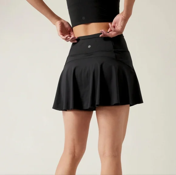 Athleta Ace Tennis Skort 13.5" Black - Picture 2 of 6